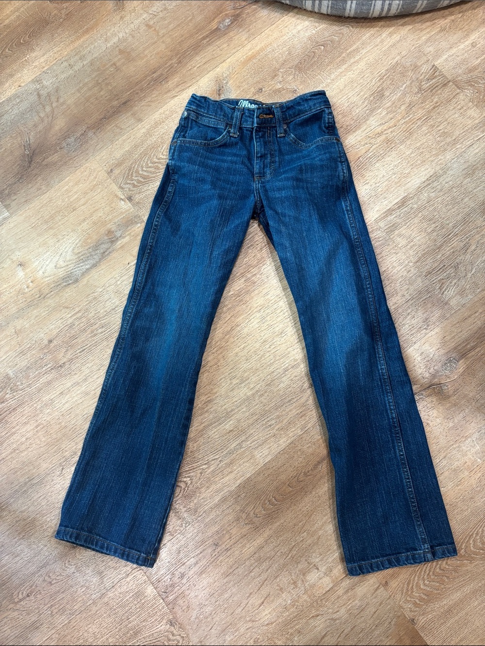 Girls' Dark Blue Straight-Leg Jeans